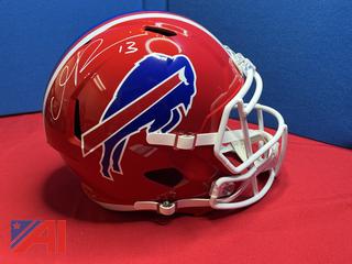 Gabriel Davis Signed Bills Full-Size Helmet (JSA)
